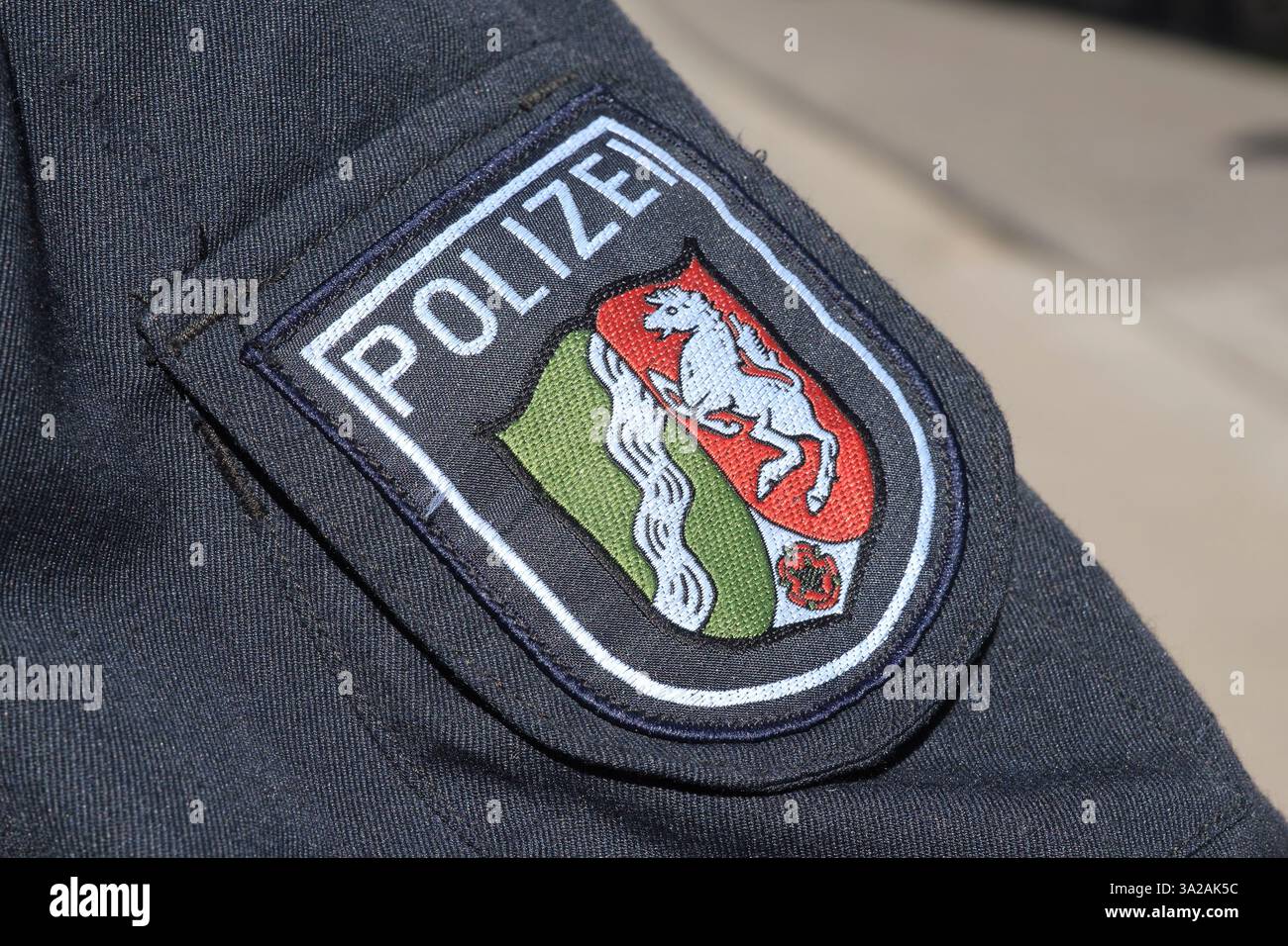 Détail Polizeiwappen Nordrhein-Westfalen *** détail armoiries de police Rhénanie du Nord-Westphalie Banque D'Images
