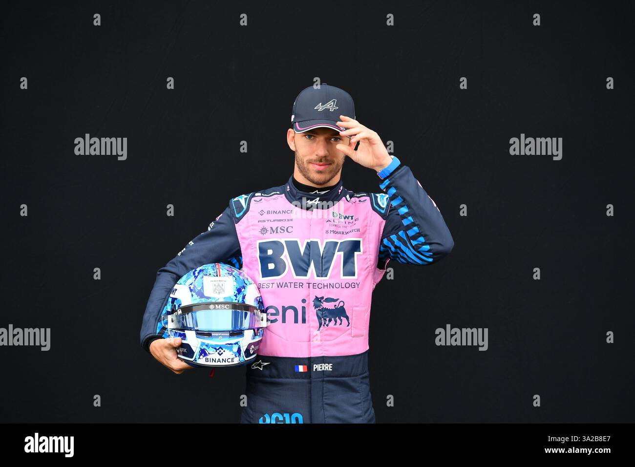 MELBOURNE, AUSTRALIE 13 mars 2025. Photo : Portrait du pilote de formule 1 alpine Pierre Gasly (FRA) lors de la manche australienne du Championnat du monde de formule 1 2025. Karl Phillipson / Alamy Live News Banque D'Images