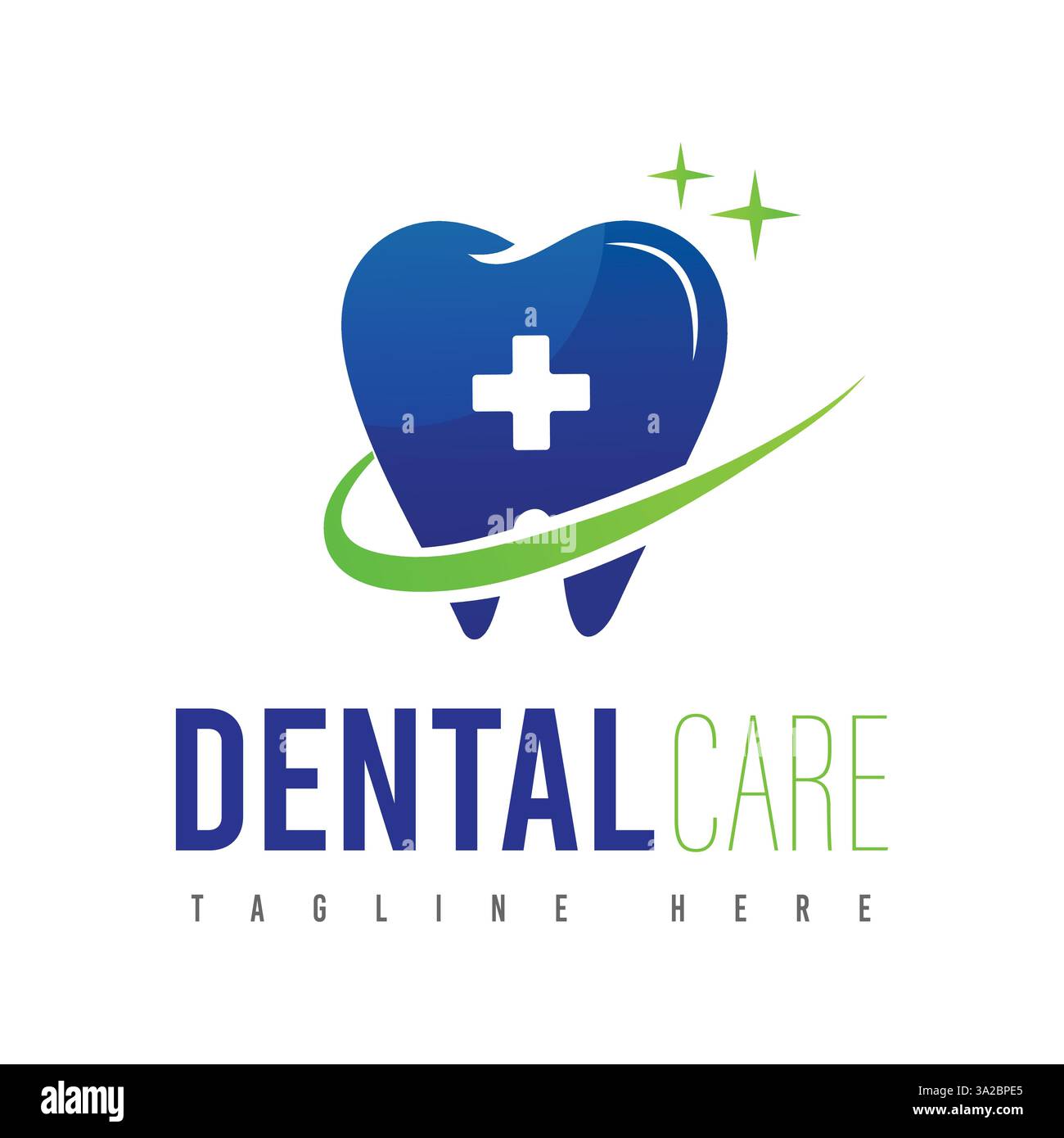 Logo de soins dentaires avec un design excelent, Illustration de Vecteur