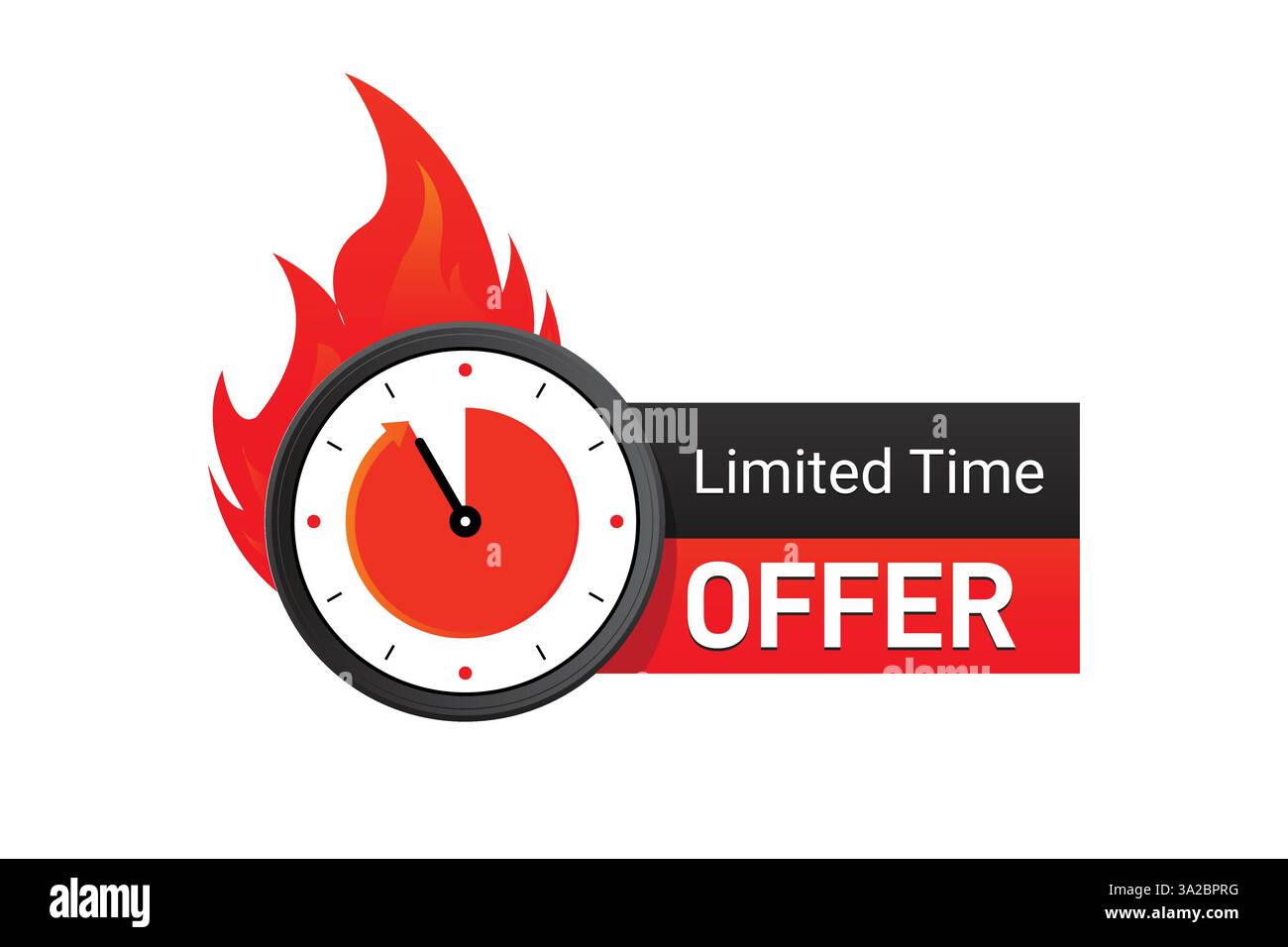 Vector Last notre offre Watch Countdown Banner design Illustration de Vecteur