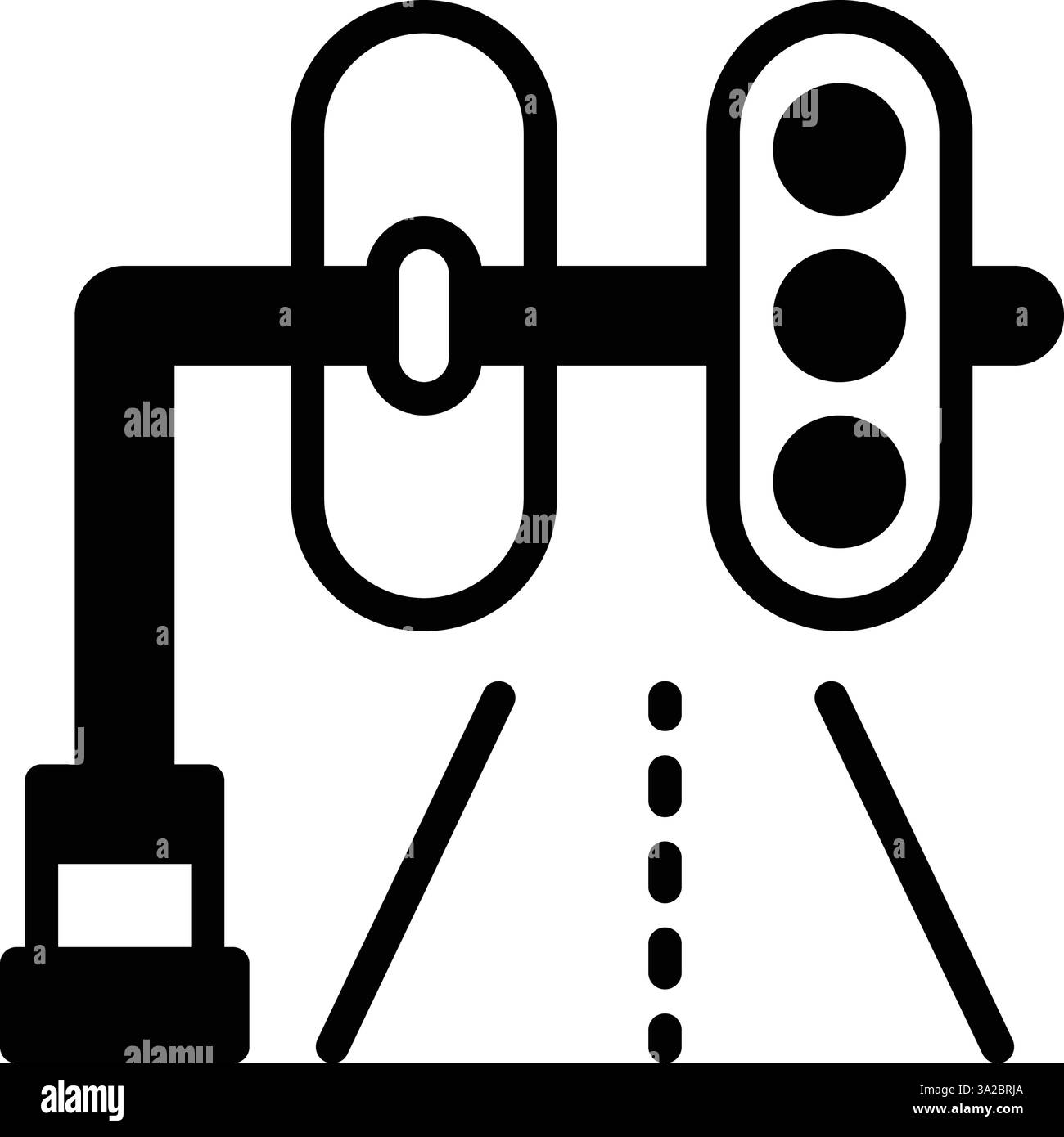 Icône de contrôle du trafic, trafic Illustration de Vecteur