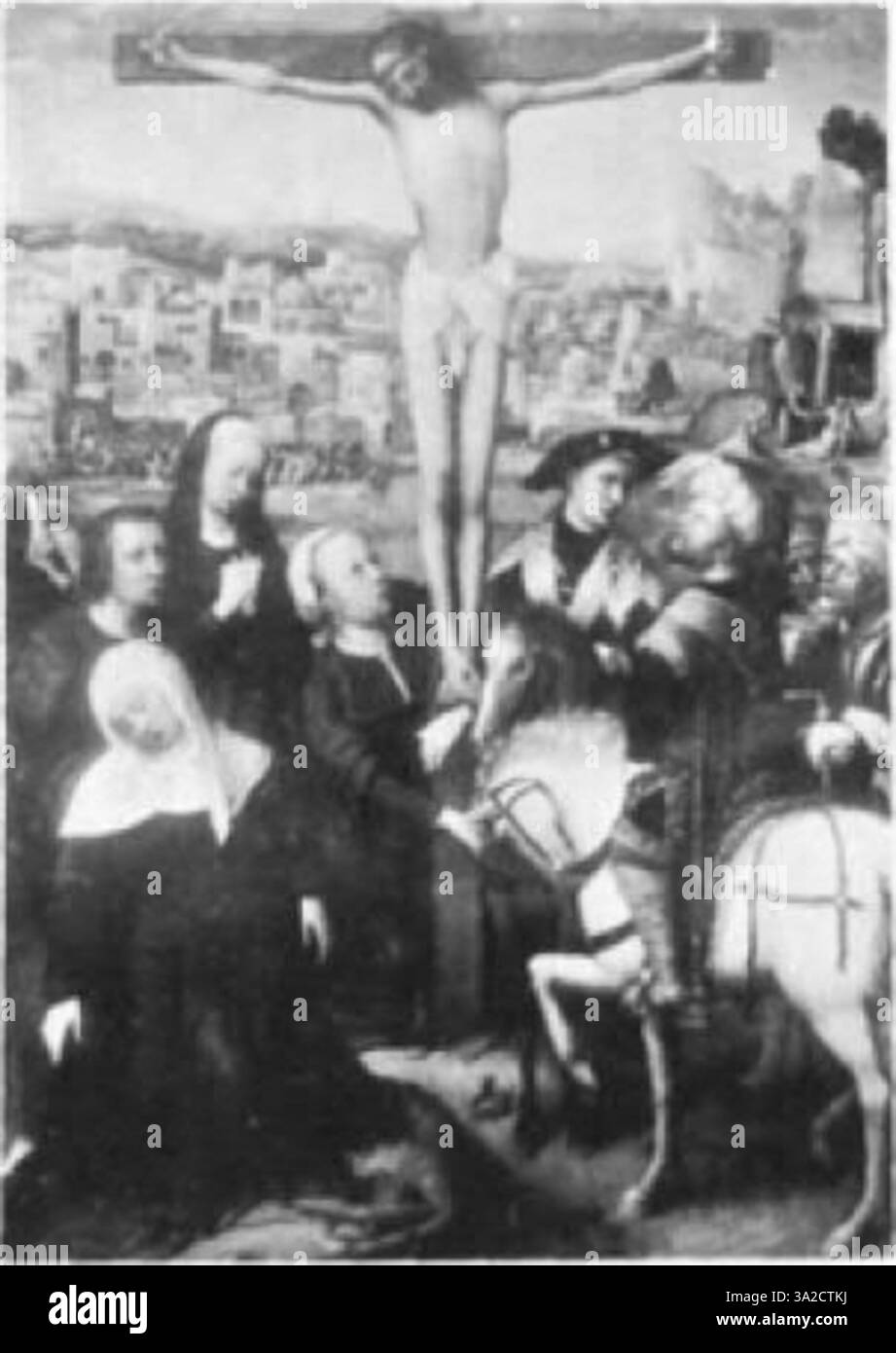 La peinture d'Adriaen Ysenbrant de la période maniériste d'Anvers présente des figures et des textures détaillées, mettant en valeur la précision de l'artiste dans le naturalisme. Représentant probablement des thèmes religieux ou historiques, l'œuvre met en évidence l'utilisation de la peinture à l'huile par l'artiste pour transmettre des éléments émotionnels et narratifs profonds. Banque D'Images