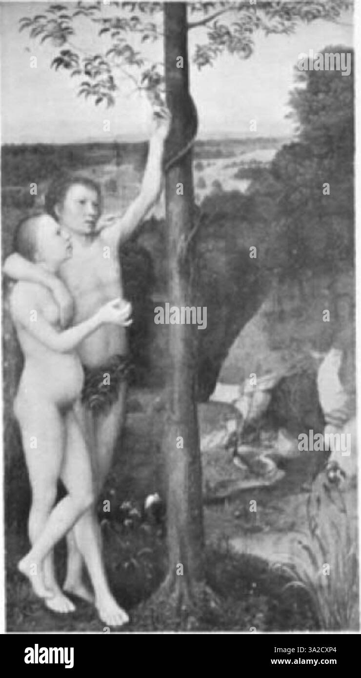 Cette œuvre d'Adriaen Ysenbrant de la tradition maniériste d'Anvers présente des figures détaillées et réalistes dans un cadre naturaliste, probablement basé sur des sujets religieux ou historiques. L’utilisation par l’artiste de textures fines et d’une composition précise reflète l’accent mis par la Renaissance nordique sur le réalisme et l’émotion. Banque D'Images