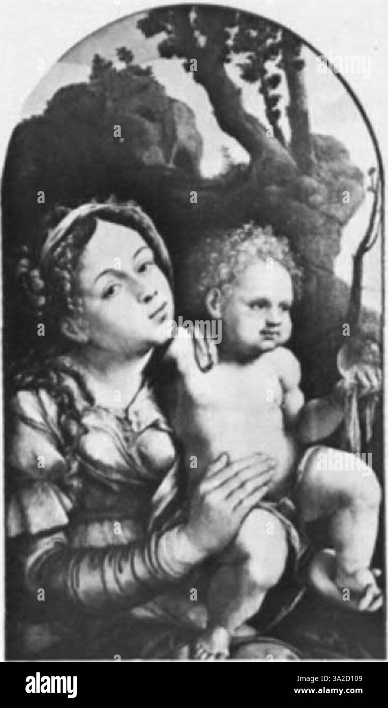 Cette œuvre de Jan van Scorel et Pieter Coeck van Aelst reflète les traditions de la Renaissance nordique avec un thème religieux, employant de riches détails dans la représentation de sujets bibliques. Banque D'Images