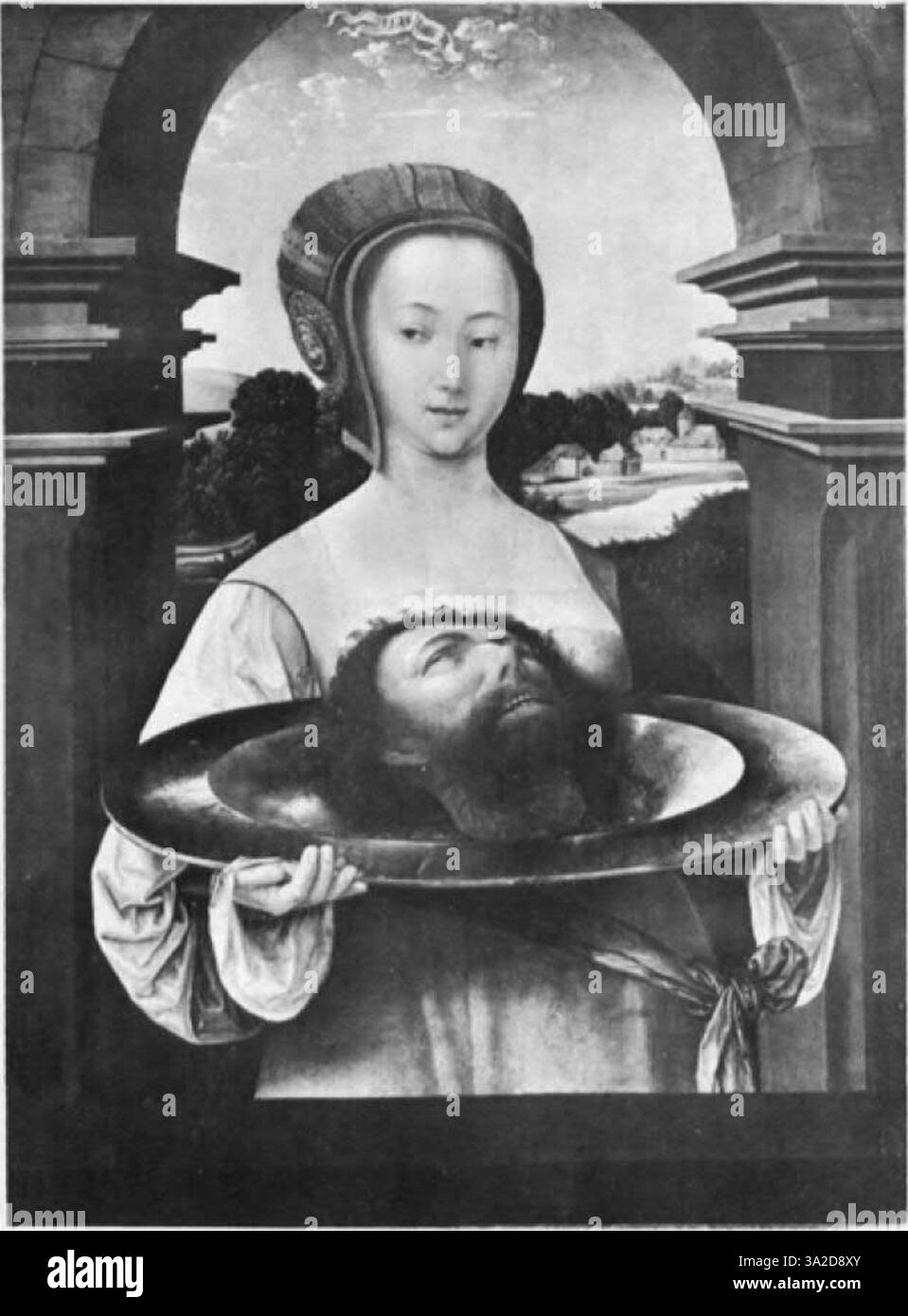 La peinture de Jan van Scorel et Pieter Coeck van Aelst illustre les premières techniques néerlandaises, en se concentrant sur des traits humains réalistes et des détails de fond complexes. Banque D'Images