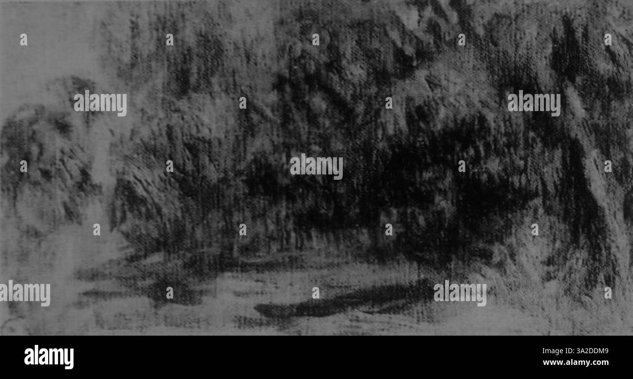 Renoir capture l’harmonie entre les figures humaines et le monde naturel, en utilisant la lumière et la couleur pour évoquer un sentiment de mouvement. Banque D'Images