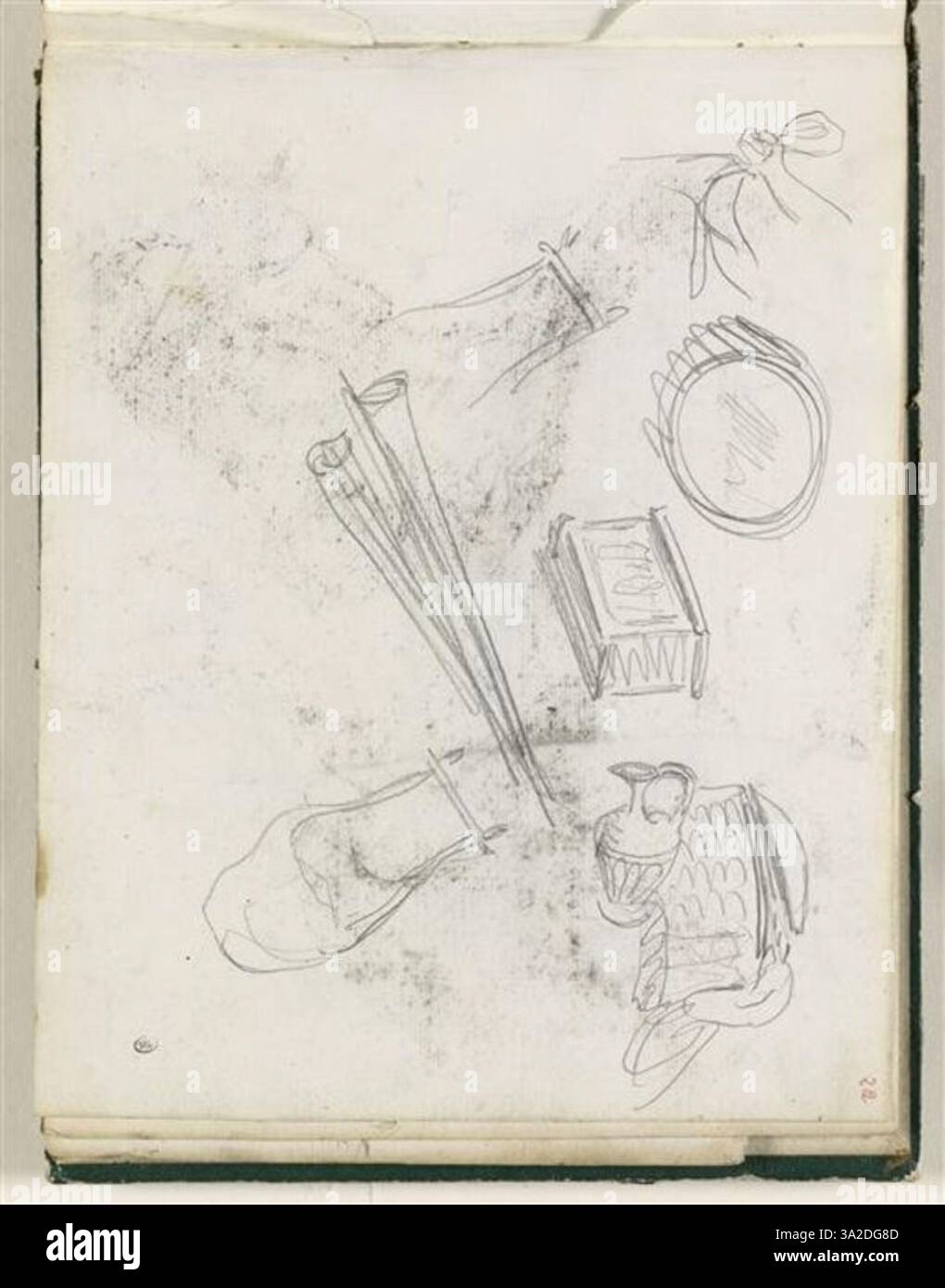 Dans ce portrait, Théodore Chassériau traduit habilement le caractère du sujet par une utilisation subtile mais efficace de la lumière et de la texture. La posture et l’expression du sujet communiquent confiance, tandis que les textures du tissu renforcent l’impact émotionnel de l’œuvre. Banque D'Images