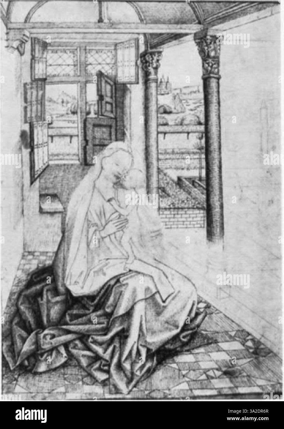 Cette pièce dépeint un événement biblique, en mettant l'accent sur l'expression émotionnelle des figures et le rendu naturaliste des vêtements et des traits du visage. Banque D'Images