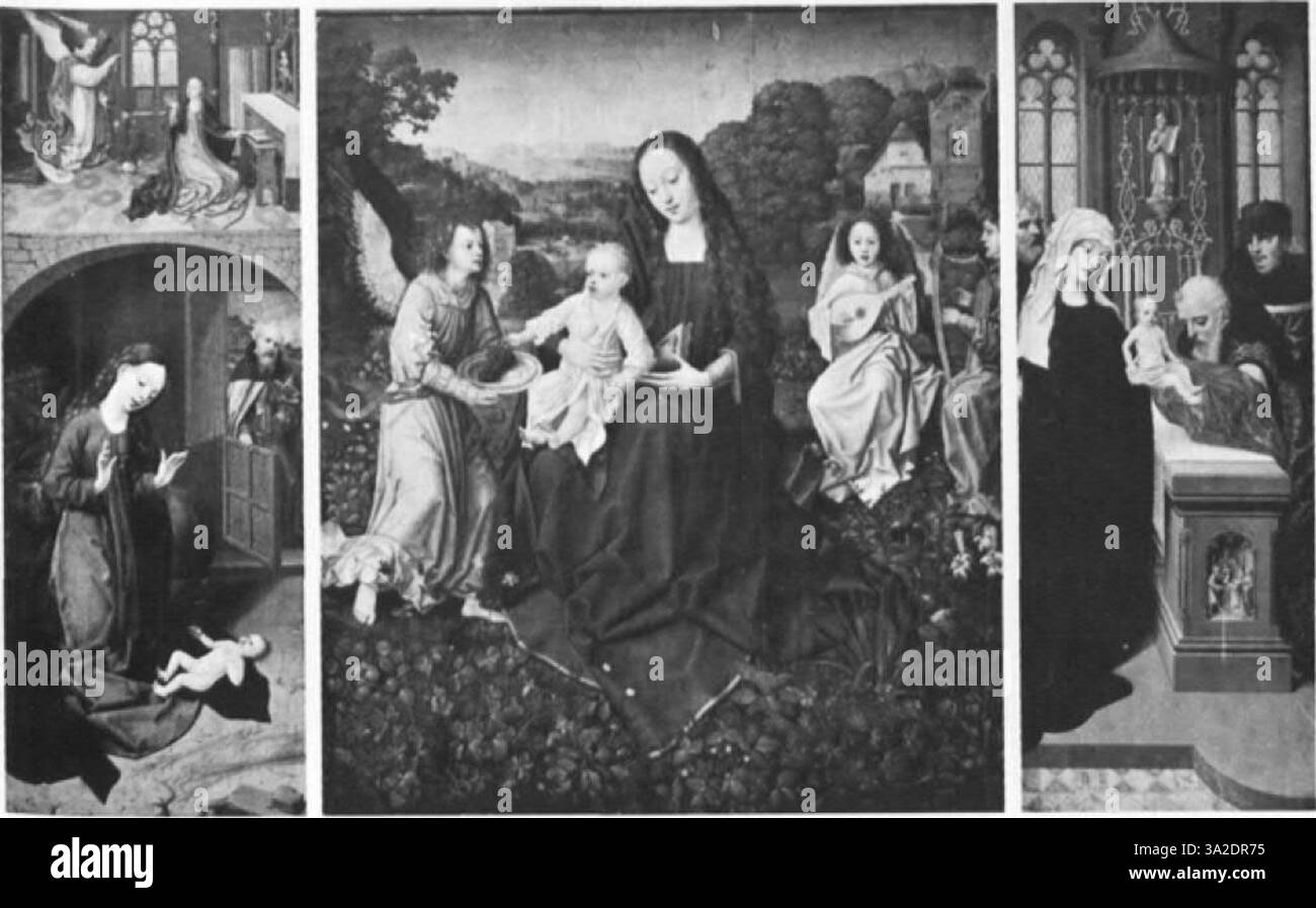 Une œuvre maniériste typique d'Anvers d'Adriaen Ysenbrant, avec des proportions déformées et des contrastes de couleurs audacieux pour créer un récit religieux émotionnel. Banque D'Images