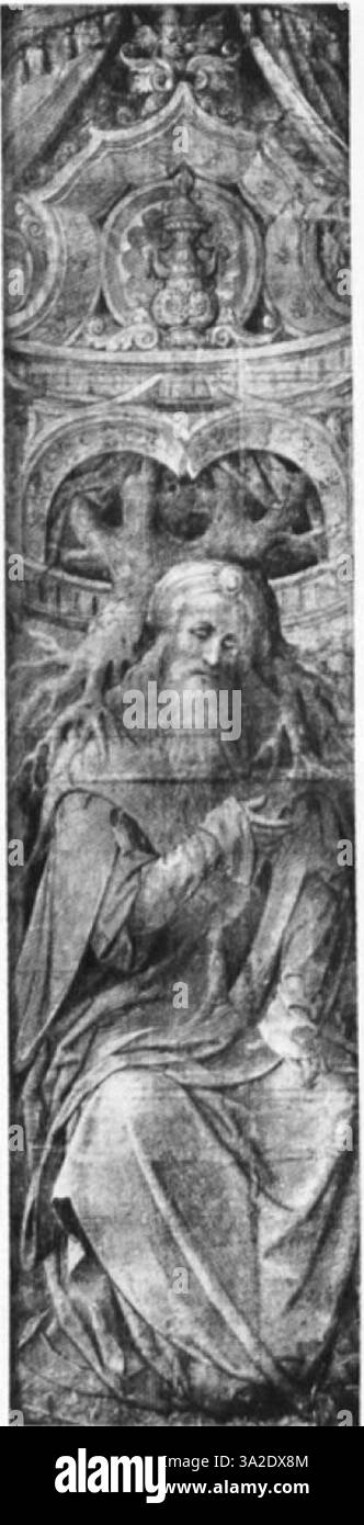 La peinture d’Ysenbrant incorpore les éléments distincts du maniérisme anversois, avec des figures allongées et une iconographie religieuse reflétant des thèmes sacrés. Banque D'Images