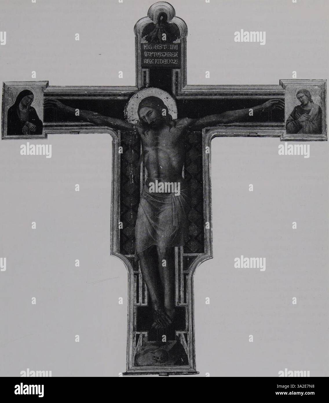 L’œuvre de Taddeo Gaddi présente un événement biblique, mettant l’accent sur les aspects divins et émotionnels à travers des détails précis et des couleurs vives. Banque D'Images