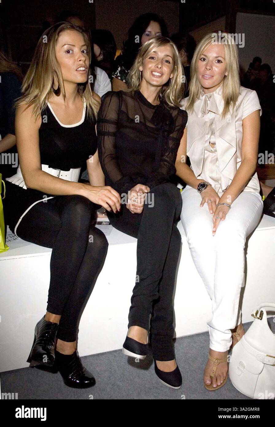 20 septembre 2006 - Londres, Royaume-Uni - ELEN RIVES, LOUISE REDKNAPP ET TONI POOLE. Gharani Strock Fashion Show-London Fashion week printemps/été 2006, BFC Tent, Natural History Museum, Londres, Royaume-Uni 060918.© Mark Chilton- - K49922 001741.(Credit image : © Globe photos/ZUMAPRESS.com) Banque D'Images