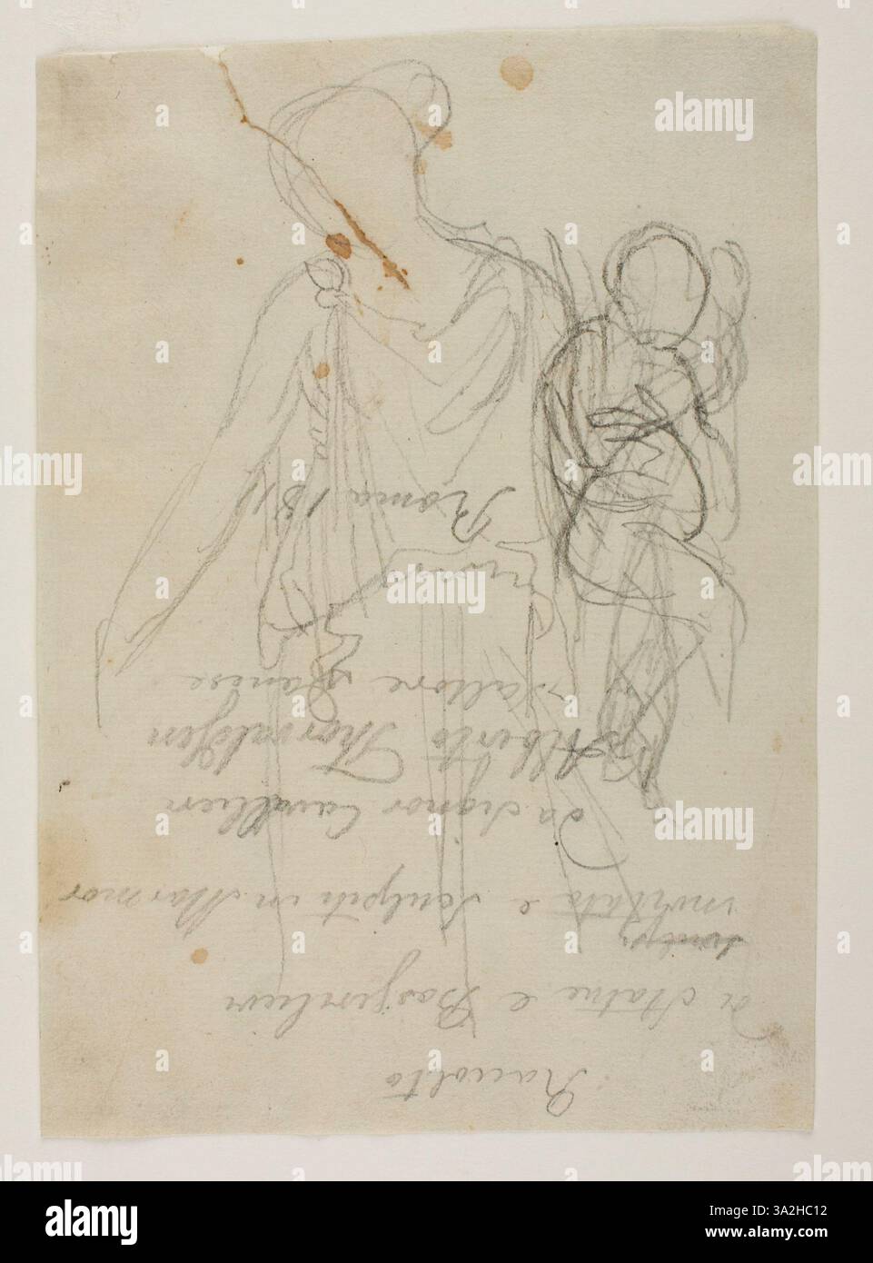 Cette œuvre de Bertel Thorvaldsen, créée vers 1770-1844, illustre la maîtrise de l'artiste en sculpture. Thorvaldsen était connu pour son style néoclassique, qui se reflète dans les lignes claires et les formes classiques de cette pièce. Banque D'Images
