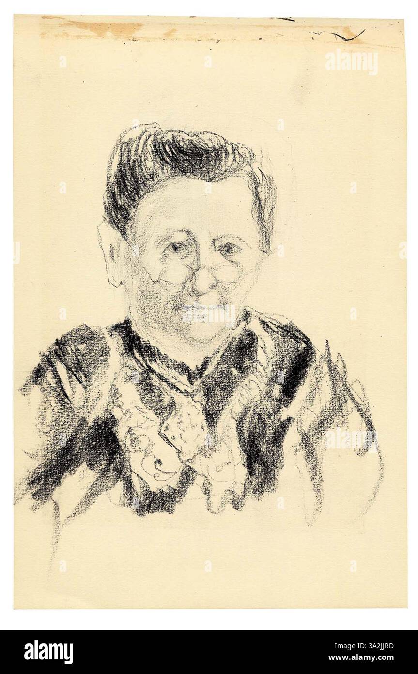 Cette image met en valeur un manuscrit d’Arnold Schoenberg, mettant en évidence son virage vers des structures musicales plus complexes et abstraites. Le travail de Schoenberg dans la musique atonale marque un point central dans l’évolution de la musique du XXe siècle, influençant de nombreux compositeurs ultérieurs. Banque D'Images