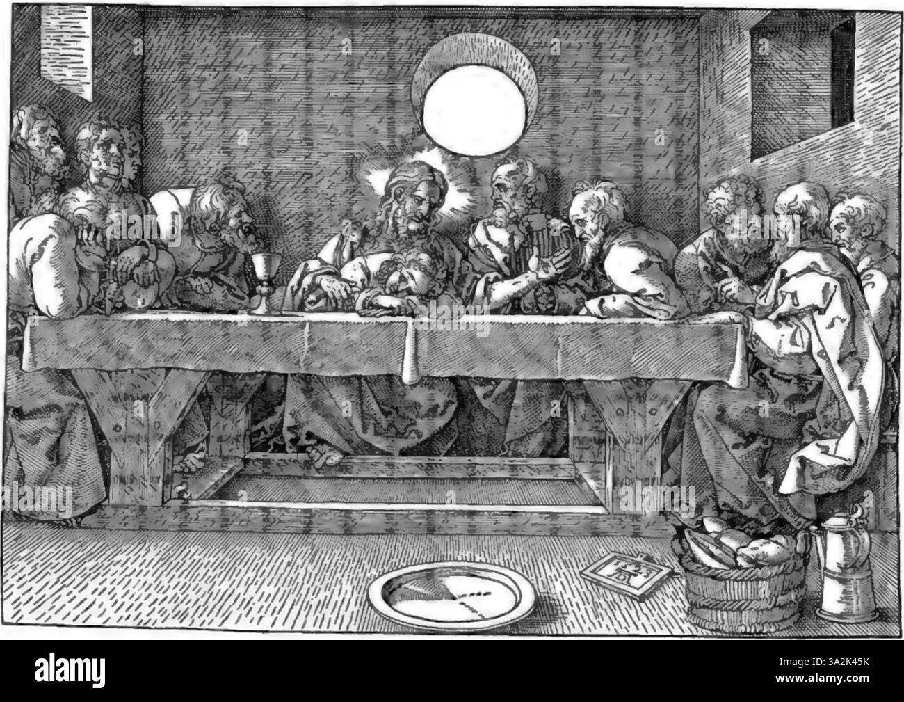 Le travail de gravure d’Albrecht Dürer illustre bien son attention méticuleuse à la ligne et à la texture, qui est devenue une caractéristique déterminante de son travail Son utilisation des détails fins continue d'influencer les artistes dans les mouvements de la Renaissance du Nord et de l'art moderne. Banque D'Images