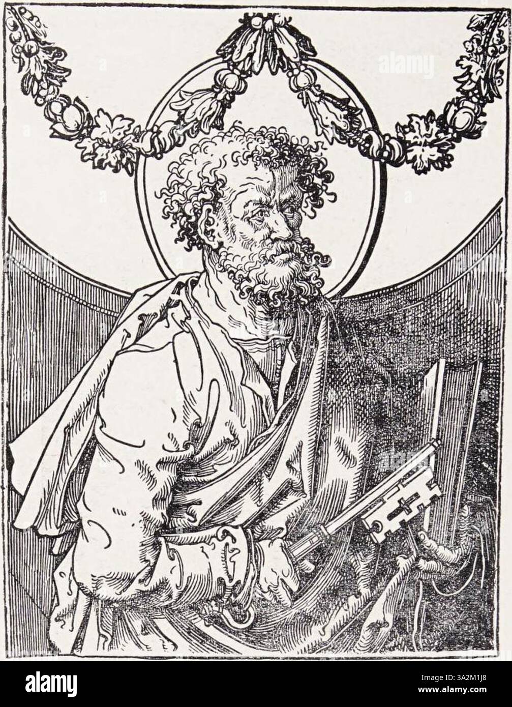 Hollstein 036 de Lucas van Leyden démontre une gravure complexe avec des thèmes religieux, capturant la profondeur émotionnelle et la clarté dans sa représentation des sujets bibliques. Banque D'Images
