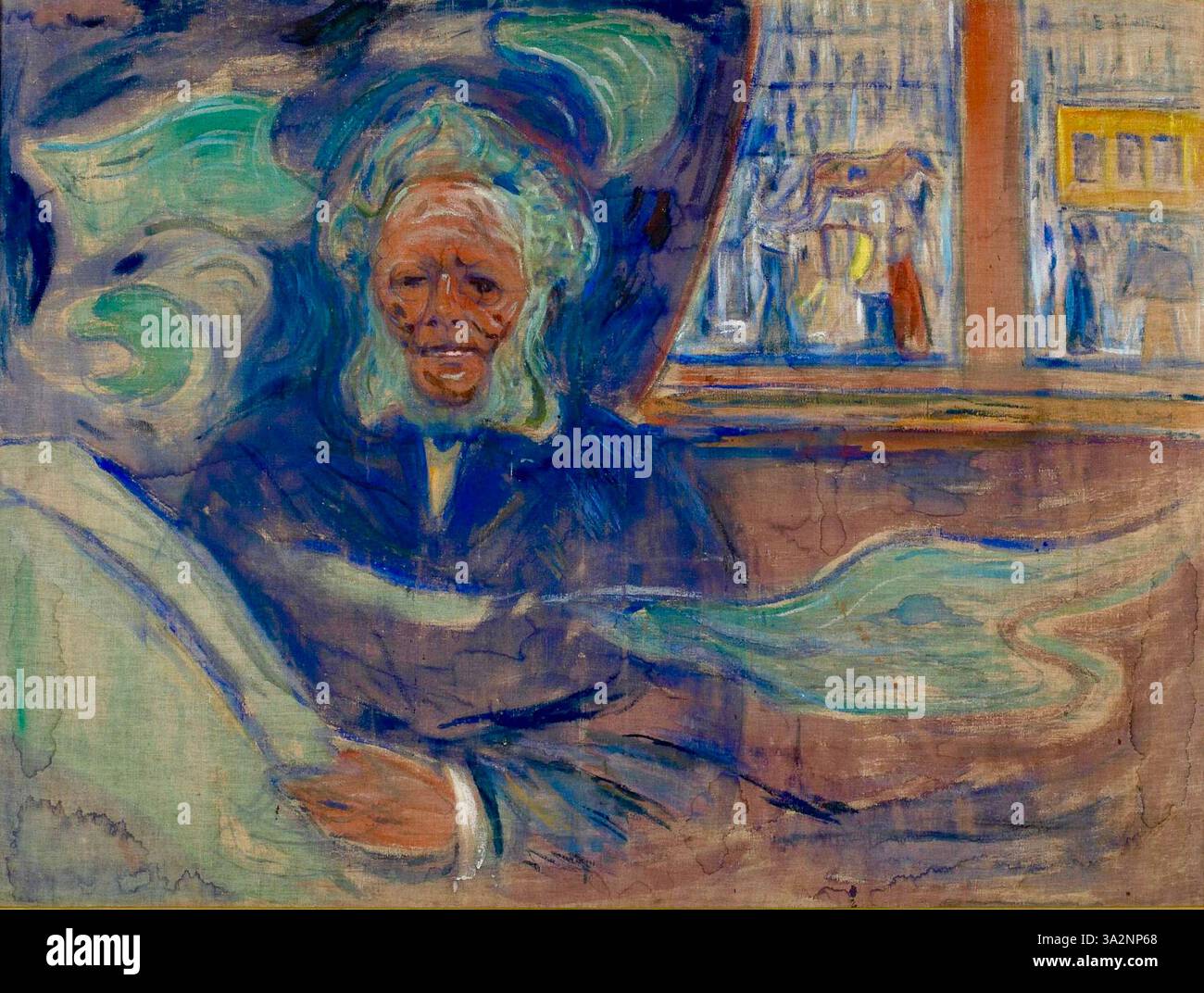 Edvard Munch - Henrik Ibsen au Grand Café - c1909 Banque D'Images