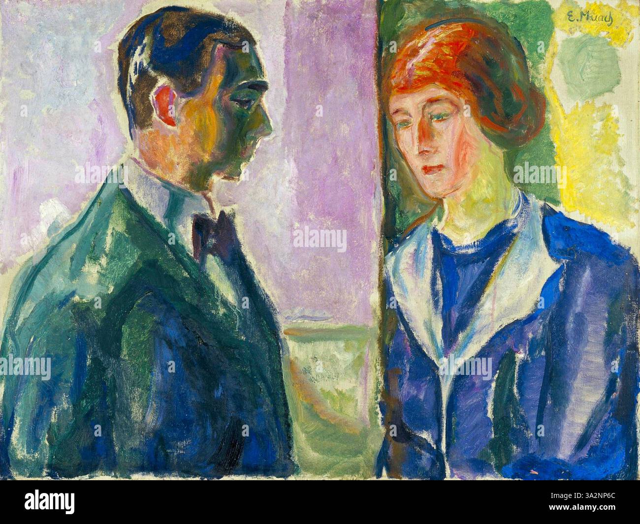 Edvard Munch - Kate et Hugo Perls - 1913 Banque D'Images