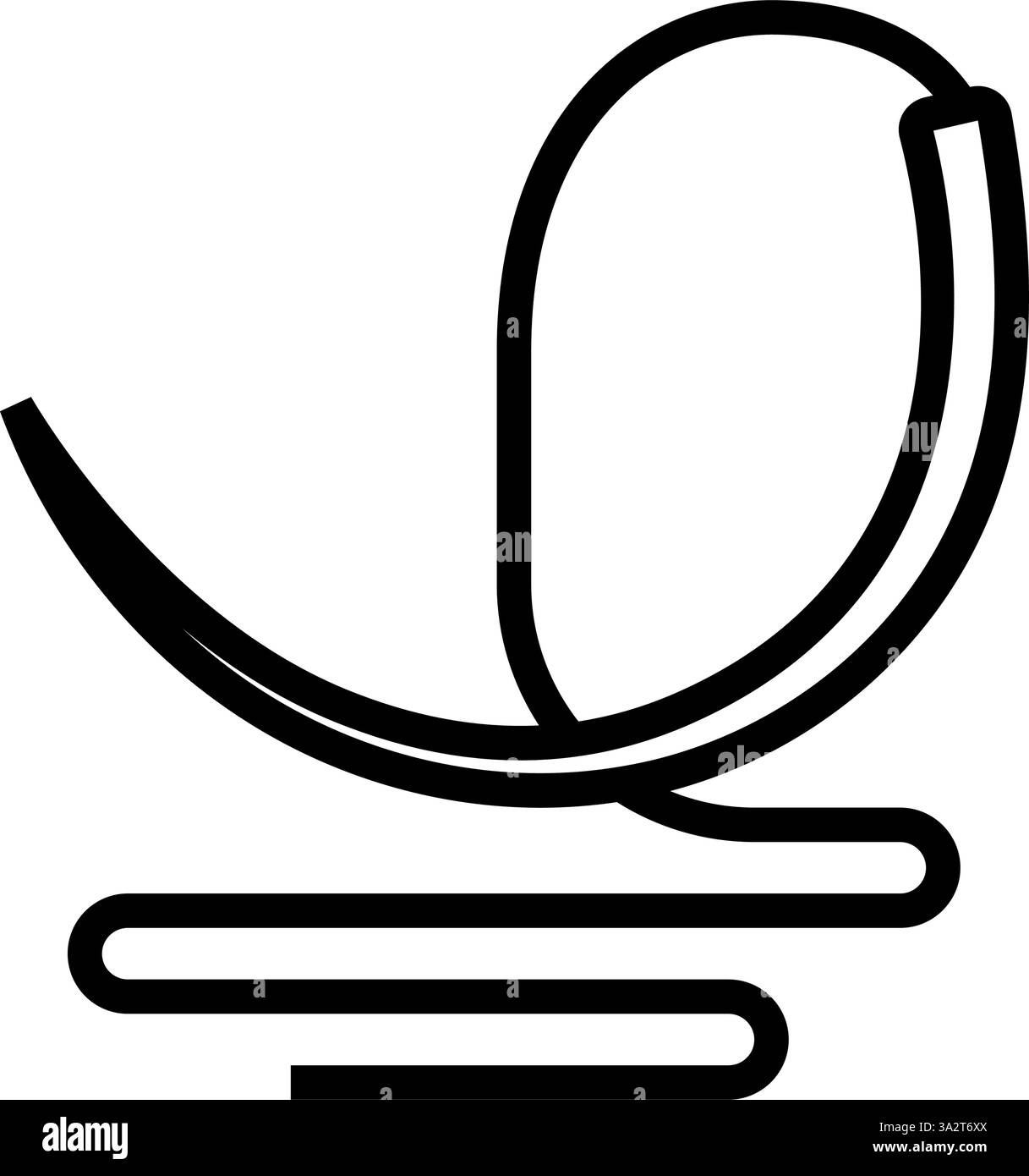 illustration vectorielle d'icône de ligne de chirurgien de fil d'aiguille chirurgicale Illustration de Vecteur