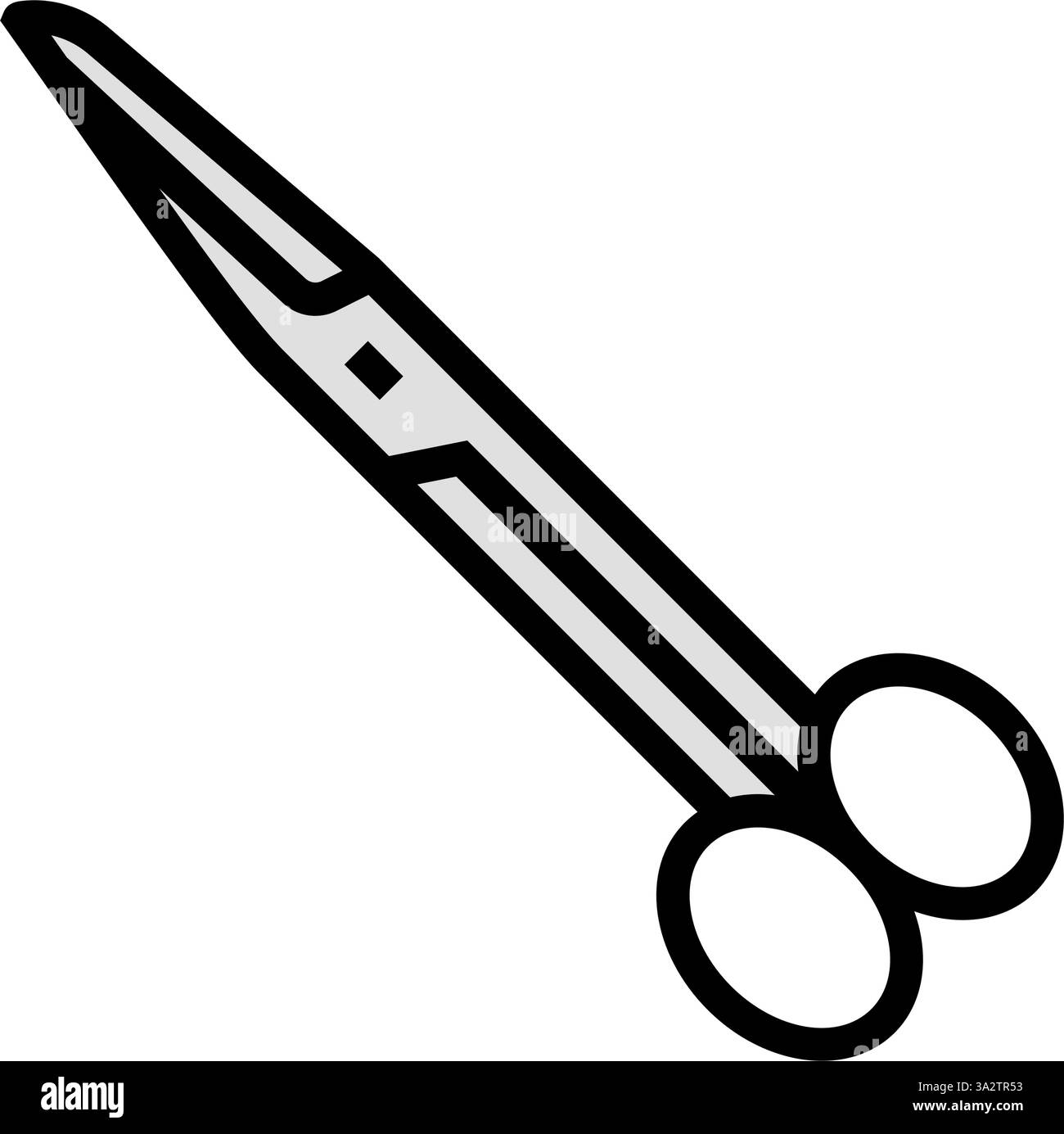 ciseaux chirurgicaux chirurgien illustration vectorielle d'icône de couleur Illustration de Vecteur