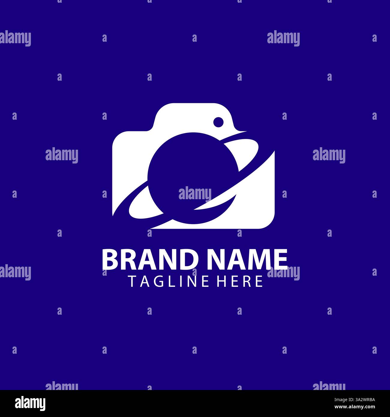 vecteur de conception de logo de planète photographie Illustration de Vecteur