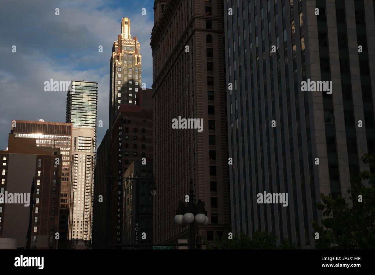 Marina City - State Street - Chicago, il Banque D'Images