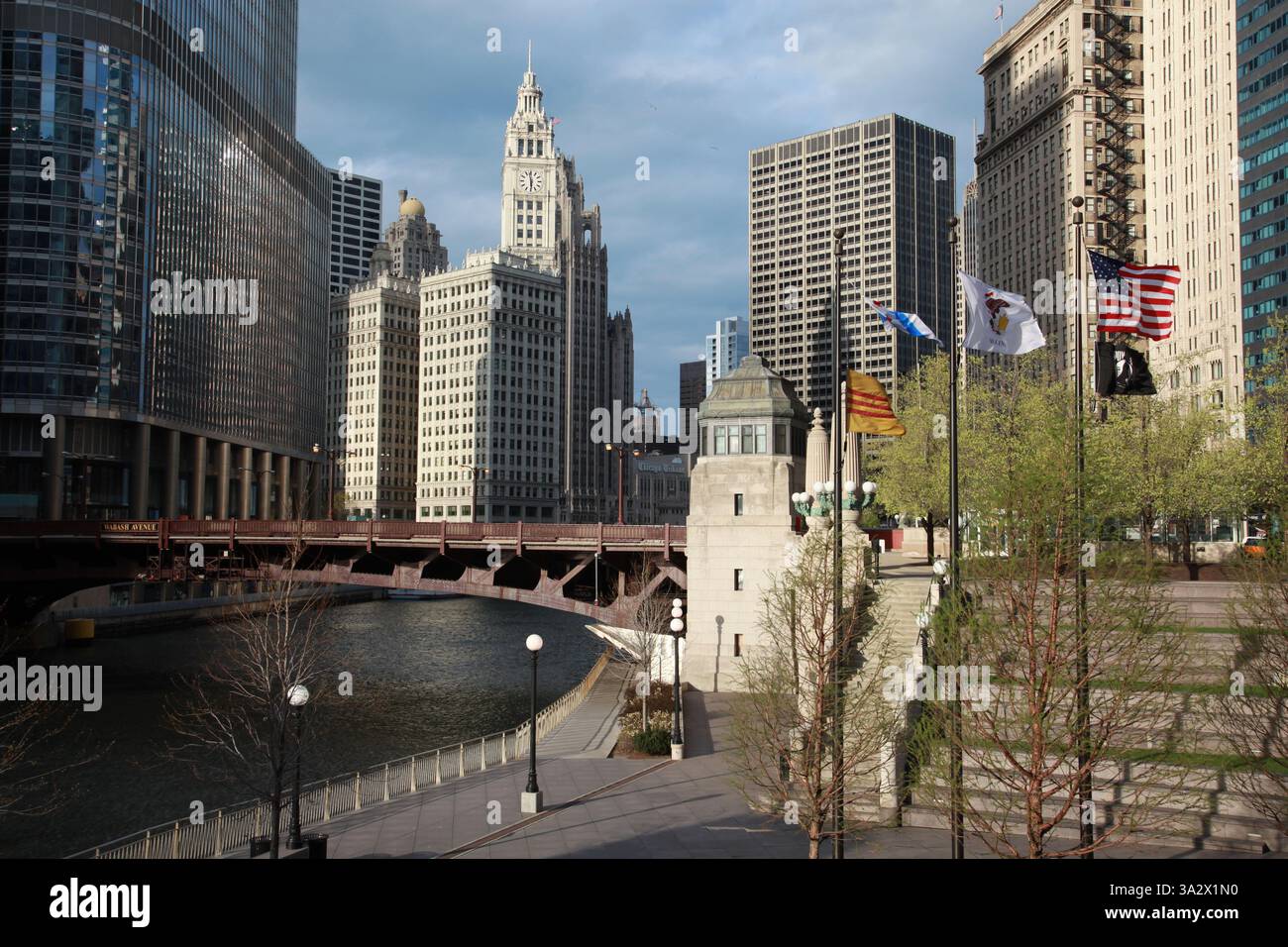 Marina City - State Street - Chicago, il Banque D'Images