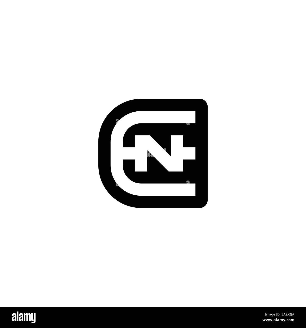 Alphabet Monogram en ne logo pour Branding solutions Illustration de Vecteur