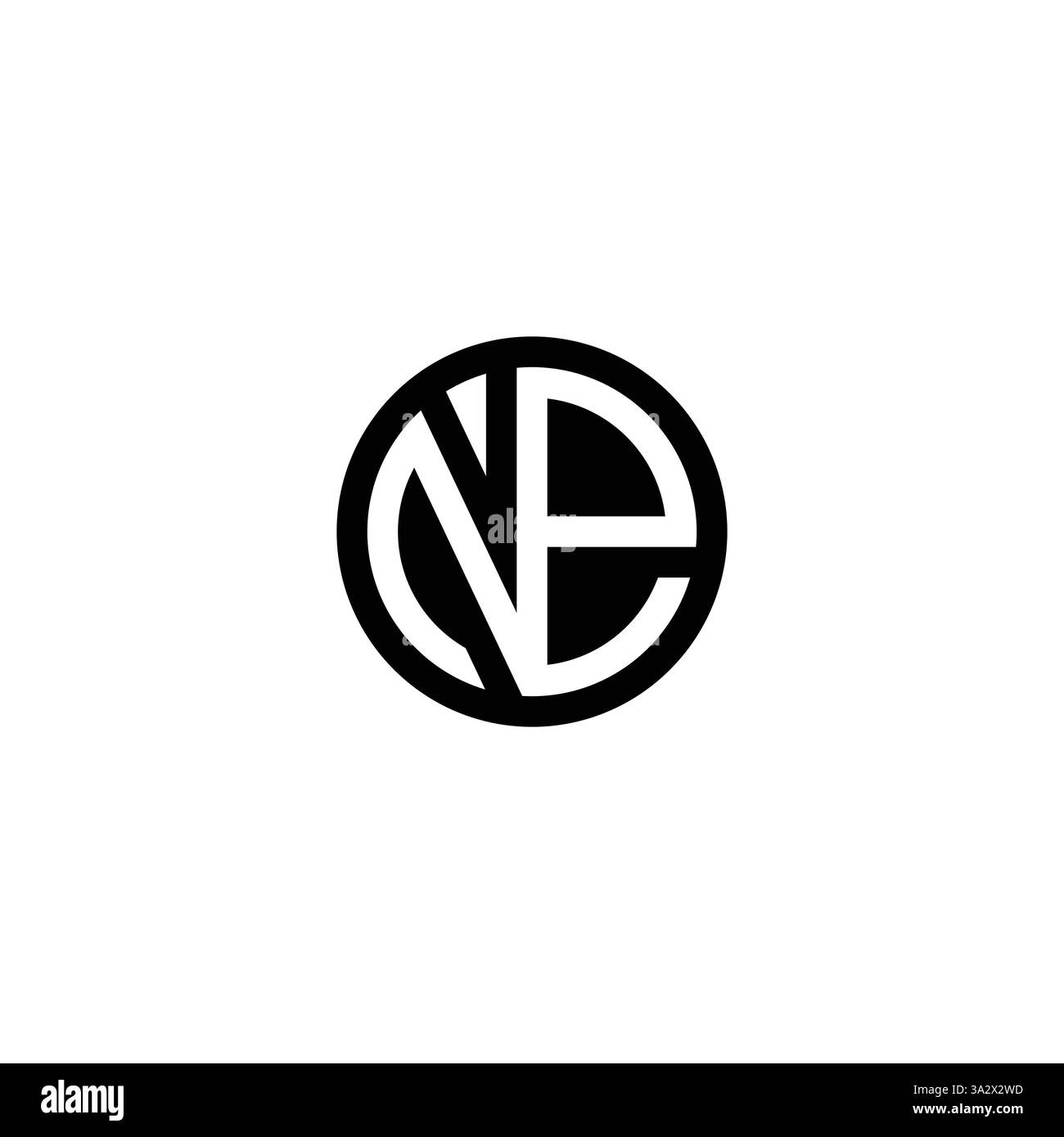 Alphabet Monogram en ne logo pour Branding solutions Illustration de Vecteur