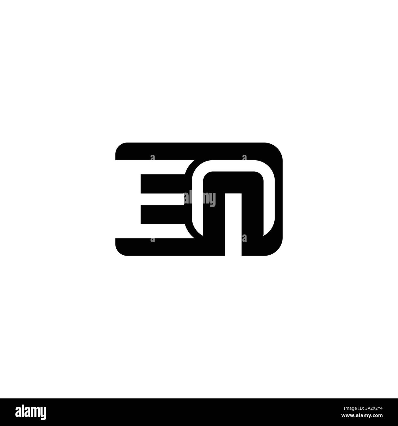 Alphabet Monogram en ne logo pour Branding solutions Illustration de Vecteur