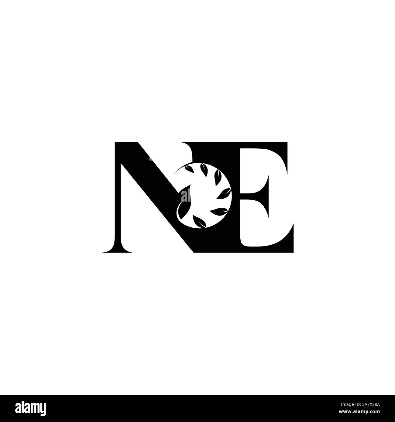 Alphabet Monogram en ne logo pour Branding solutions Illustration de Vecteur