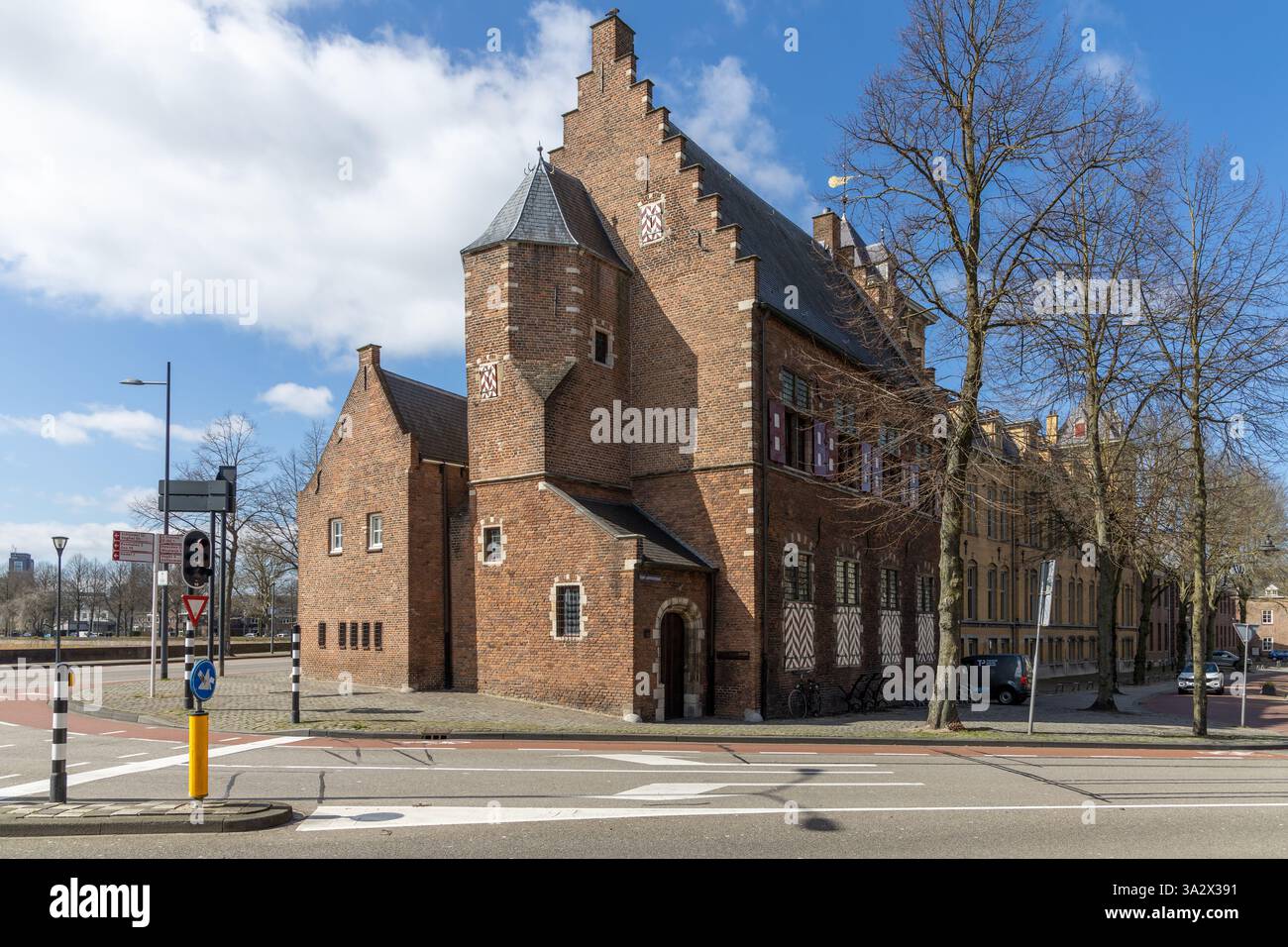 Refugiehuis Van Sint Geertruid dans le centre de la ville historique Den Bosch. Banque D'Images