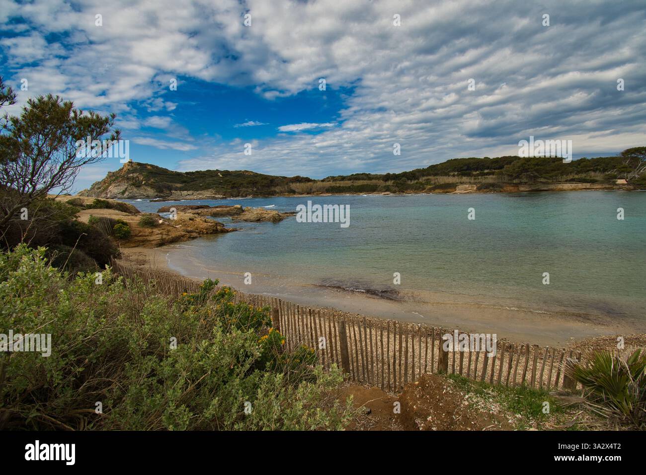 Magnifique Ile du Gaou sur la Côte d'Azur en France Banque D'Images