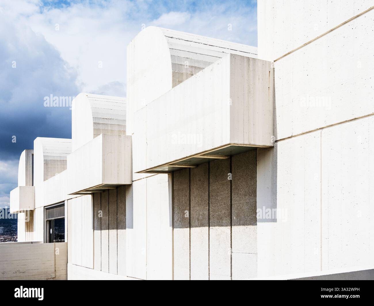 La Fundació Joan Miró à Barcelone. Le bâtiment a été conçu par Josep Lluís sert. Banque D'Images