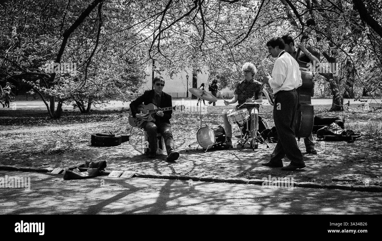 Central Park Band Banque D'Images