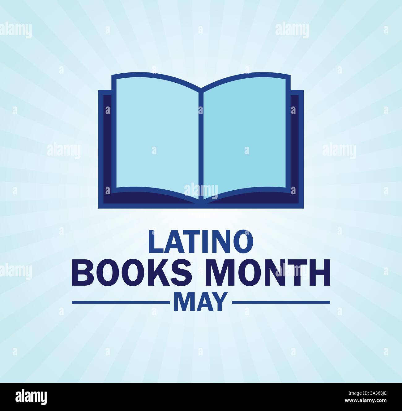 Mois du livre latino – célébration de la littérature et des auteurs hispaniques en mai. Illustration vectorielle Illustration de Vecteur