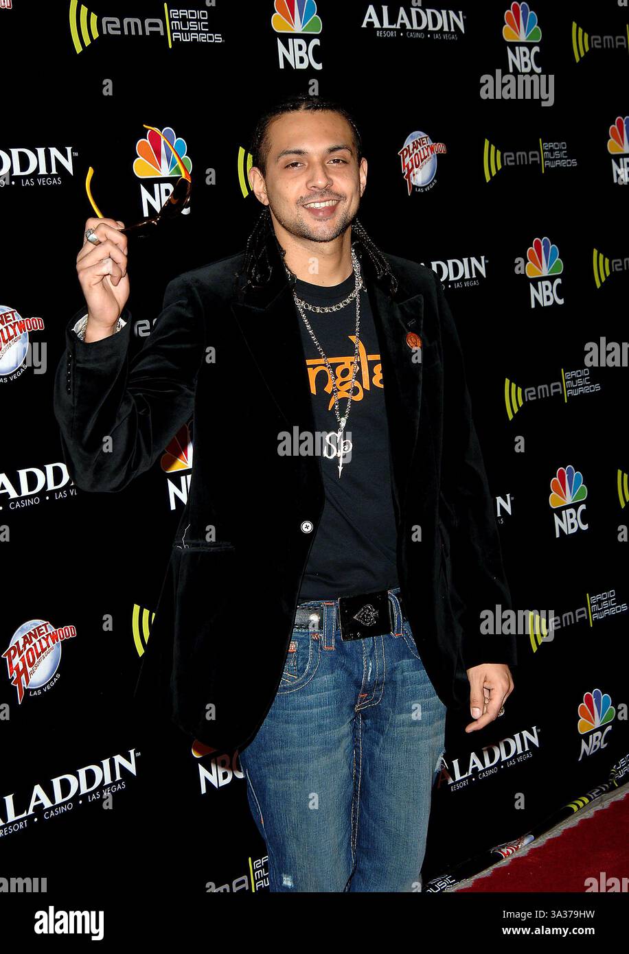 19 déc., 2005 - Las Vegas, Nevada, USA - K46073FB.2005 RADIO MUSIC AWARD LES ARRIVÉES À L'ALADDIN.HOTEL AND CASINO LAS VEGAS, NEVADA..12/19/2005. BARRETT FITZROY / 2005.SEAN PAUL(Image Crédit : © Globe Photos/ZUMAPRESS.com) Banque D'Images