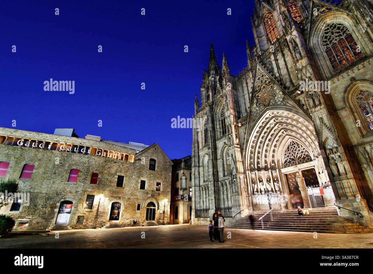 Cathédrale de Barcelone. PLA de la Seu. Pia Almoina, Musée diocésain. Banque D'Images