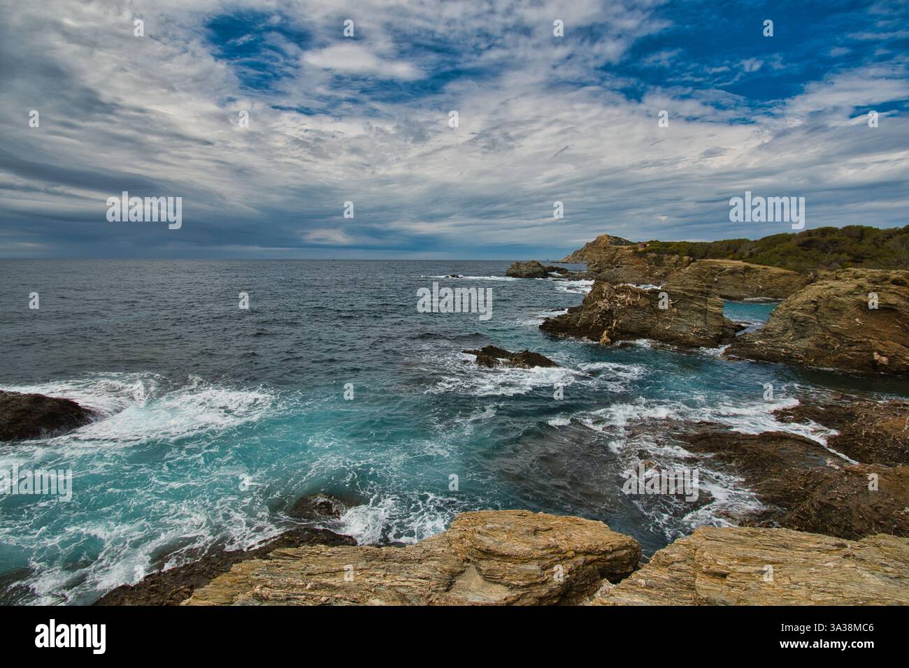 Superbe Ile de Gaou sur la Côte d'Azur en France Banque D'Images