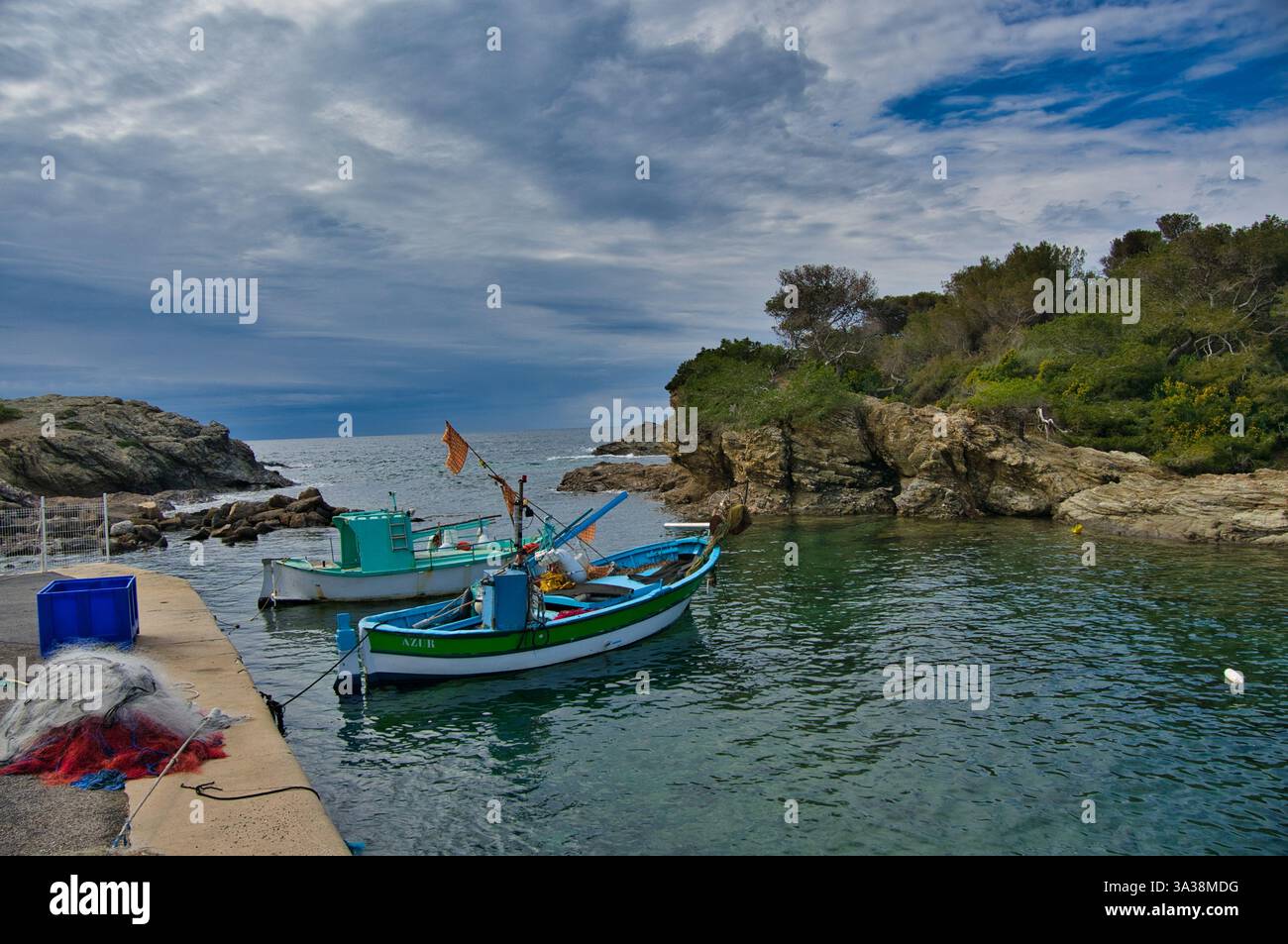 Superbe Ile de Gaou sur la Côte d'Azur en France Banque D'Images