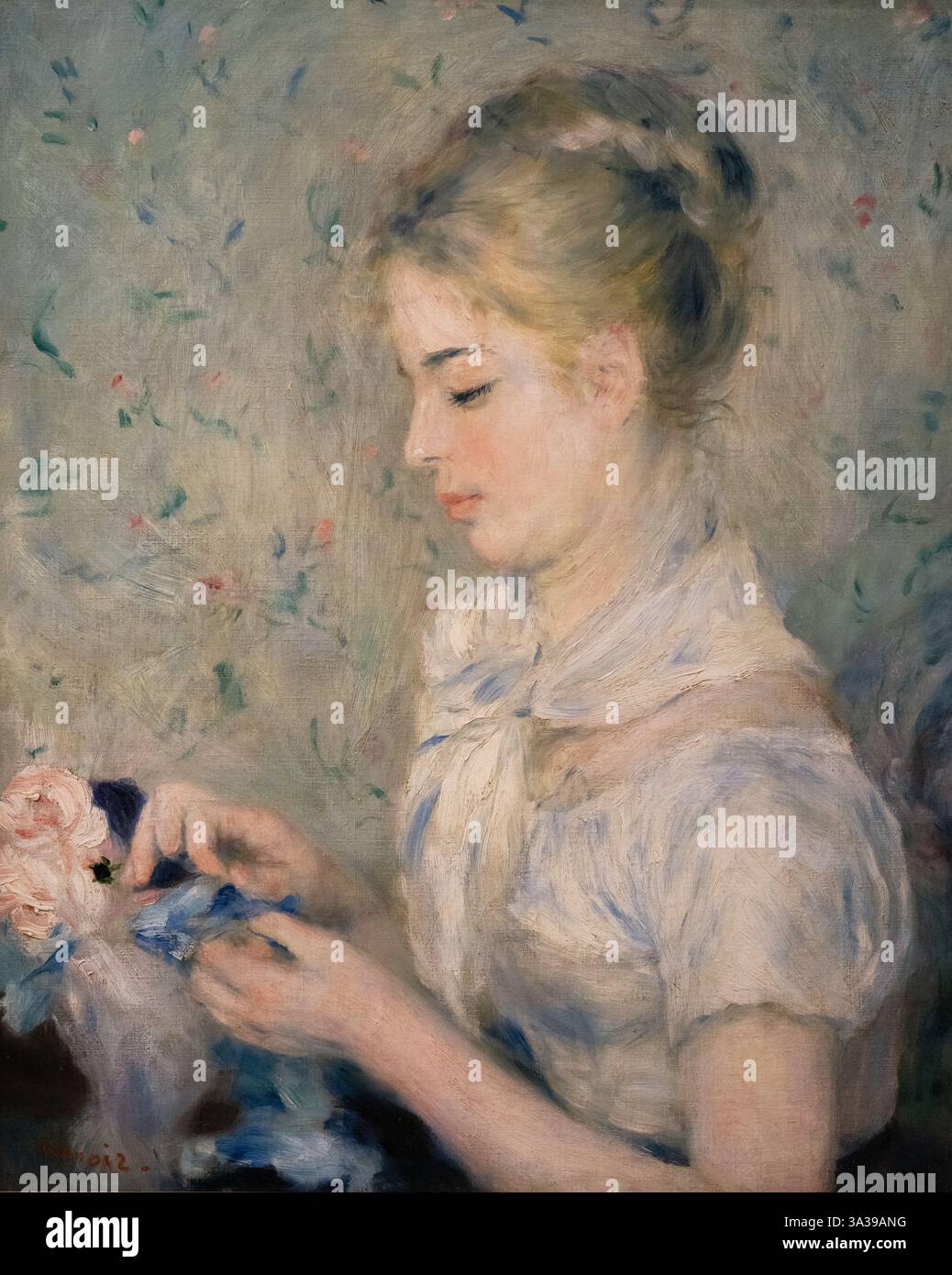 Tableau de Pierre Auguste Renoir ; Renoir, le meunier, 1875. Peintures impressionnistes françaises du XIXe siècle ; la collection Oskar Reinhart. Huile sur toile. Banque D'Images