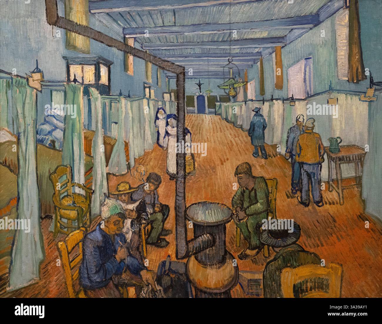 Tableau de Vincent Van Gogh ; Van Gogh le quartier de l'hôpital d'Arles, 1889. Art post-impressionniste néerlandais du XIXe siècle ; peintures de Van Gogh Banque D'Images