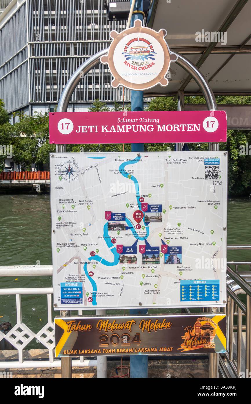 Selamat Datang 17 Jeti KAMPUNG MORTEN 17 2024. Panneau de bienvenue, entrée à la jetée de Kampung Morten en Malaisie. Banque D'Images Selamat Datang 17 Jeti KAMPUNG MORTEN 17 2024. Panneau de bienvenue, entrée à la jetée de Kampung Morten en Malaisie. Banque D'Images