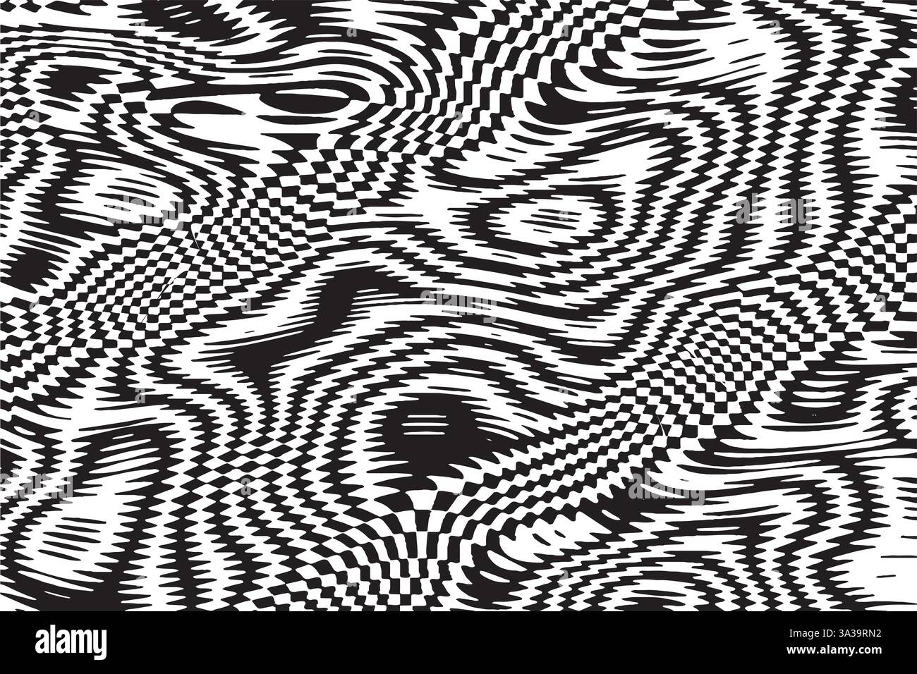 Fond abstrait monochrome. Motif noir et blanc. Texture demi-ton. Illustration de Vecteur