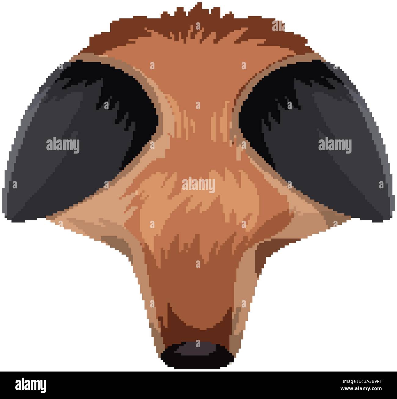 Illustration d'une suricate vue d'en haut Illustration de Vecteur