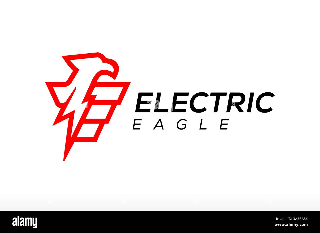 Logo Electric Eagle, Phoenix Bird avec logo Volt Flash Spark Design, logo High Volt, Super charge Battery Power Energy logo Design symbole d'icône vectorielle Illustration de Vecteur