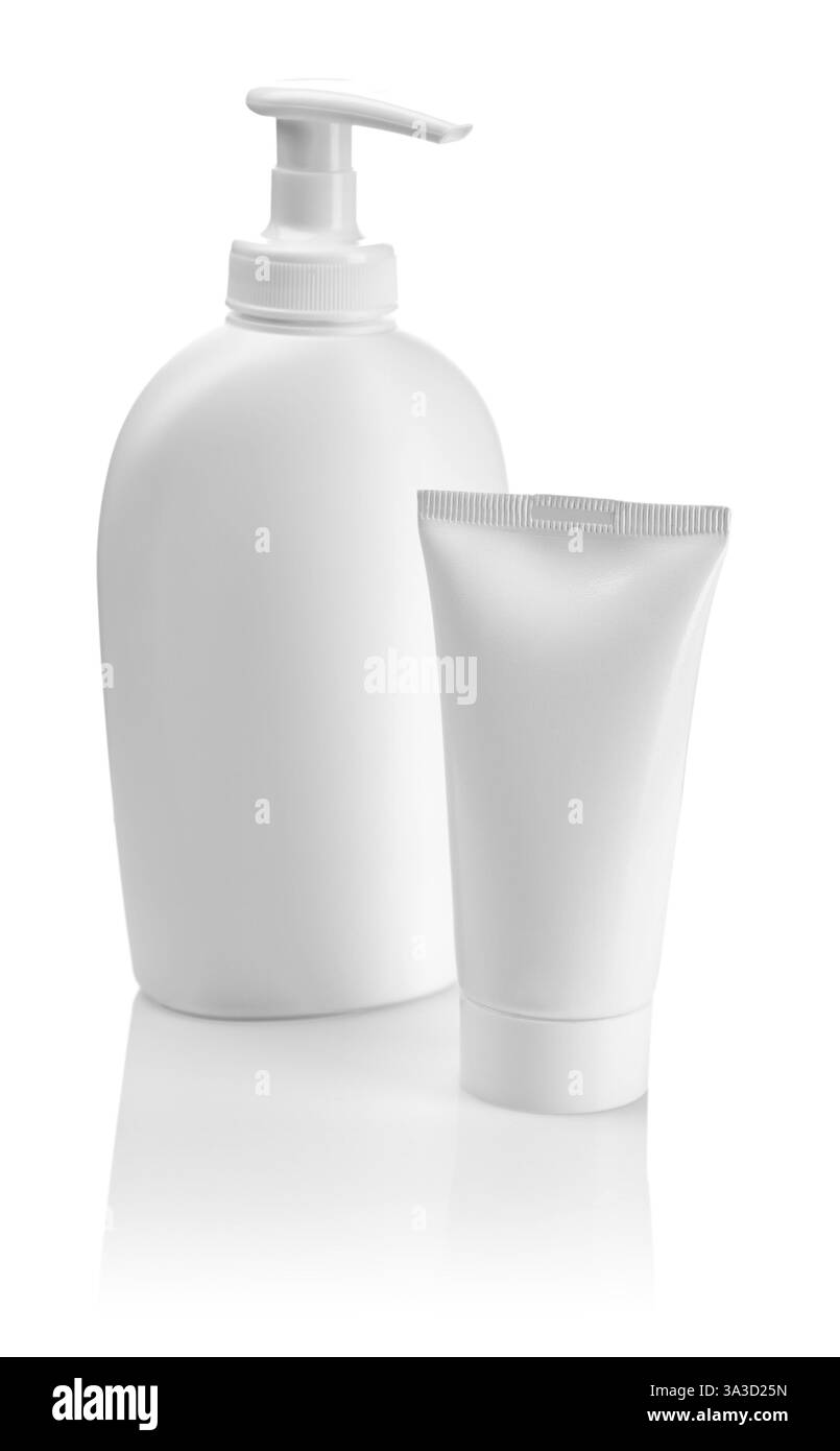 Tube et bouteille Banque D'Images