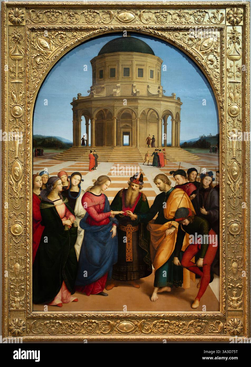 Raphaël (Raffaello Sanzio da Urbino, 1483 - 1520), mariage de la Vierge, 1504. Sposalizio della Vergine. Banque D'Images