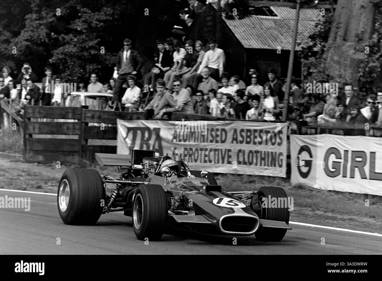 Mike Walker à la réunion de la Gold Cup d'Oulton Park 1969. Banque D'Images