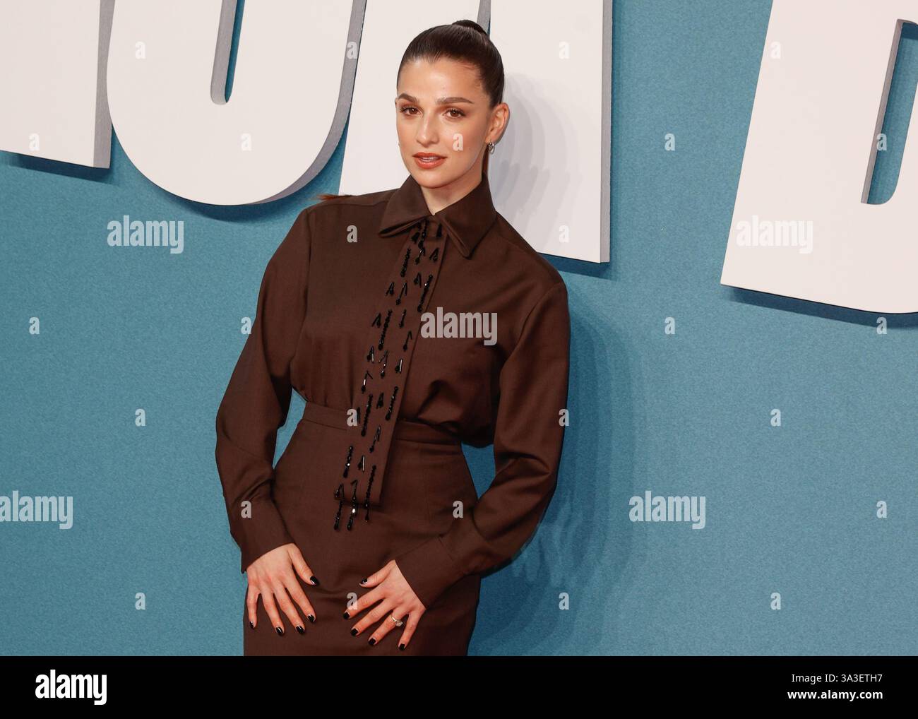 Marisa Abela assiste à la projection spéciale britannique de 'Black Bag' qui a lieu au Curzon Mayfair, Londres. Banque D'Images